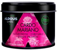 Cardo Mariano con CÚRCUMA, Alcachofa, Diente de León y Desmodium - TRIPLE ACCIÓN - 150 Cápsulas Detox - Máxima dosis Depurativa con 80% de Silimarina - Detox Higado, Mejora digestión - Hecho en España