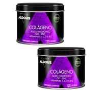 Aldous Colágeno con Ácido Hialurónico, Q10, Zinc y Vitaminas 2x120 Cápsulas