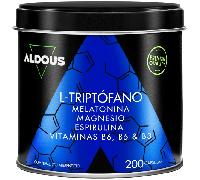 Aldous L-Triptófano con Melatonina, Magnesio, Espirulina y Vitaminas 200 Cápsulas