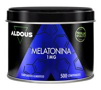Aldous Labs Complemento Alimenticio Melatonina Pura 1 Mg , 500 comprimidos