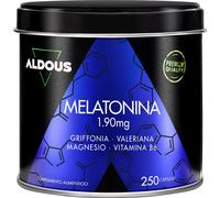 Aldous Labs Melatonina con Magnesio, Griffonia, Valeriana y Vitamina B6 250 Cápsulas