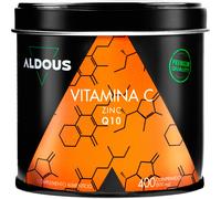Aldous Bio Vitamina C 1000 mg por dosis diaria con Zinc y Coenzima Q10 – 400 comprimidos