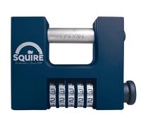 ALDRIDGE CBW85BX Squire HI-SEC - Candado combinado de 5 ruedas en caja, color blanco