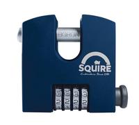 ALDRIDGE SHCB65BX Squire HI-SEC - Candado de combinación de 4 ruedas en caja de acero, color blanco