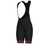 ALE' Women's Pr.r Strada Bib Shorts S Black/Fluo Pink