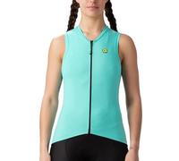 ALE' Bloque de Color sólido Jersey sin Mangas, Turquesa, XL para Mujer