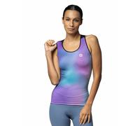 ALE Camiseta de ciclismo sin mangas Aurora para mujer multicolor | L
