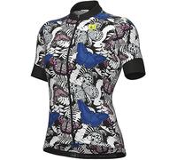 Ale Camiseta de ciclismo Vanessa para mujer, negro, L
