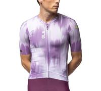 Alé Cycling Argon - Maillot de Ciclismo de Manga Corta para Hombre - Rap Dry Carbon, Micro Aero & Piuma Mesh, Mangas de Corte Crudo, Cintura de Estabilidad S, Ajuste Ligero de Rendimiento