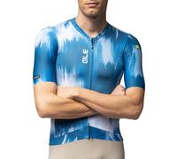Alé Cycling Argon - Maillot de Ciclismo de Manga Corta para Hombre - Rap Dry Carbon, Micro Aero & Piuma Mesh, Mangas de Corte Crudo, Cintura de Estabilidad S, Ajuste Ligero de Rendimiento