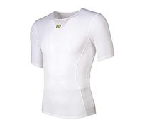 Alé Cycling Intimo Velo Active - Camiseta Interior de Manga Corta para Hombre, Color Blanco, Talla M/L