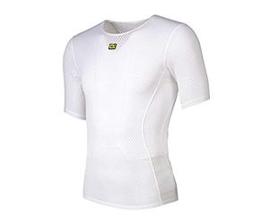 Alé Cycling Intimo Velo Active - Camiseta Interior de Manga Corta para Hombre, Color Blanco, Talla M/L