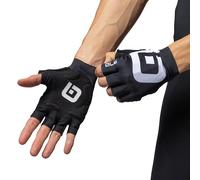 Alé Cycling - Manoplas de Ciclismo Unisex Air Summer, Color Negro y Blanco, Talla M