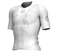 Alé Cycling Men's Pro Race Intimo Short Sleeve Base Layer, White, L/XL