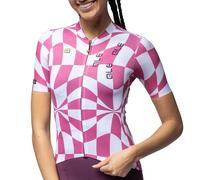 Alé Cycling Multiverso 2.0 - Maillot de Ciclismo de Manga Corta para Mujer, micromalla Ligera, Corte sin rematar Mangas aerodinámicas, Tres Bolsillos Traseros, Ajuste de Rendimiento