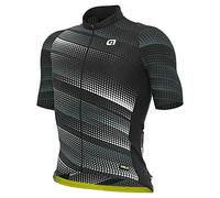 Alé Cycling PR.R Green Speed - Camiseta de Manga Corta para Hombre, Color Negro, Talla M