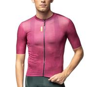 Alé Cycling Pragma - Maillot de Ciclismo de Manga Corta para Hombre, Microfibra Suave y Ligera, Mangas Cortadas con láser, Transpirable y de Secado rápido, Cintura de Silicona, 3 Bolsillos Traseros