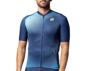 Alé Cycling Pragma Optical - Camiseta de Manga Corta para Hombre, Color Azul, Talla M