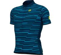 Alé Cycling Solid Step - Camiseta de Manga Corta para Hombre, Color Azul, Talla M