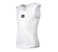 Alé Cycling Unisex S1 Summer Mesh Intimo Sleeveless Base Layer, White, L/XL
