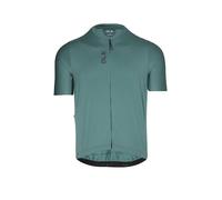 ALÉ Maillot de ciclismo para hombre Color Block Off Road verde oscuro | M