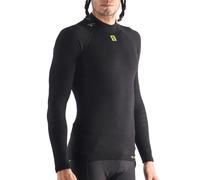 ALE' Men's Intimo Seamless Wool Long Sleeve Base Layer (Pack of 1) L-XL Black