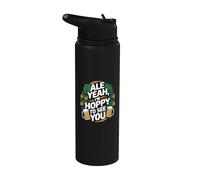 Ale Sí Estoy Hoppy Para Verte Cerveza IPA Stainless Steel Insulated Water Bottle