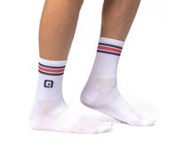 Alé Unisex British Cycling Official Prime Q-Skin 12cm Cycling Socks M White