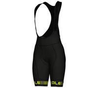 ALE' Women's Pr.r Strada Bib Shorts S Black Fluor Yellow