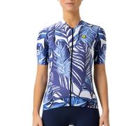 ALE' Women's Pr.s Leaf Short Sleeve Cycling Jersey XS Blue