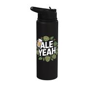 Ale Yeah IPA Beer Hop Amante Diversión Stainless Steel Insulated Water Bottle