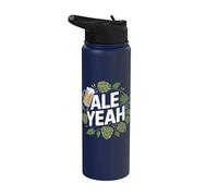 Ale Yeah IPA Beer Hop Amante Diversión Stainless Steel Insulated Water Bottle