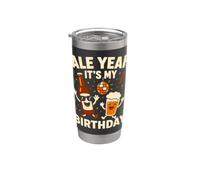 Ale Yeah It's My Birthday Funny Beer Beber Juego de palabras Vaso térmico de acero inoxidable de doble pared