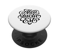 Alea Iacta EST Frase Latina Estudiante de Historia Romana PopSockets PopGrip Adhesivo