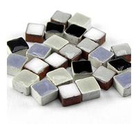 ALEA Mosaic Mini-Mosaicos (5x5x3mm), 1.000 teselas, Mix Blanco, Negro, MXNB