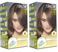 ALEA - Tinte Pelo Mujer - Alea Color - Nº 7 K - Color Rubio - Coloración Permanente en Crema - con Aceite de Argán y Macadamia - Cobertura de Canas - Máxima Protección y Cuidado (Paquete de 2)
