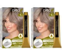ALEA - Tinte Pelo Mujer - Número 9.11 K - Color Rubio Extra Claro - Coloración Permanente en Crema - con Aceite de Argán y Macadamia - Cobertura de Canas - Máxima Protección y Cuidado (Paquete de 2)