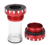 Aleación Bike BB109 Ceramics Rodamientos integrados Soporte de fondo de la bicicleta del fondo del fondo Negro (Rojo)