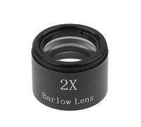 Aleación de aluminio 2X Barlow lente para telescopio astronómico, transmisión de alta luz, contraste de imagen brillante, ideal para los amantes de la astronomía