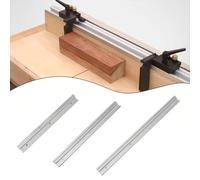 Aleación de aluminio 45 tipo T ranura ingletadora pista con ranura de escala para mesas de enrutador, sierras de mesa, sierras de cinta facilita la sujeción rápida de tablero de plumas (60 cm)