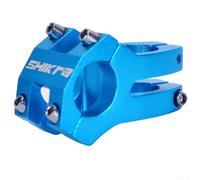 Aleación de aluminio ahueca hacia fuera manillar de bicicleta vástago 25 4 * 35 mm vástago corto para bicicleta de carretera estabilidad y control (azul)