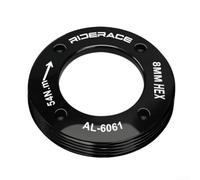 Aleación de aluminio bicicleta cigüeñal Cap Bolt Tornillo autoextraíble para SRAM BB30 M30mm Sistema de soporte inferior Acabado negro Ciclismo Componente Pieza de repuesto