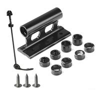 Aleación de aluminio Bicicleta Horquilla montaje camión Bloque para bicicletas 20 X 110mm Diseño resistente para transporte seguro de bicicletas (negro)