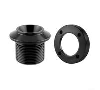 Aleación de aluminio bicicleta manivela cubierta lateral tornillo para Sram Nx para Gx para Xx1 para Eagle para sistema Dub, color negro con perno y tapa M30 (negro)