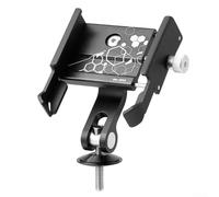 Aleación de aluminio bicicleta teléfono titular vástago montaje cubierta rotación 360 para pantallas de 3.5-7 pulgadas ciclismo navegación negro