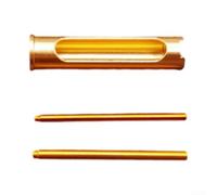 Aleación de aluminio calibre de alambre Twist manga insertando Rod Reel Repair Part, para Abu Garcia Revo BF8 BF7 IB8 MGX ALX IB7 y modelos relacionados (juego de 3 piezas oro)