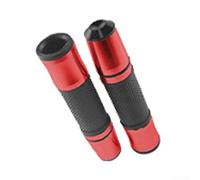 Aleación de aluminio CNC manillar agarre manga para motocicleta acelerador y E-Bike Acelerador Aplicaciones con función antideslizante (rojo)