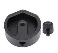 Aleación de Aluminio Conexión Segura Adaptador de Montaje del Trípode para Antena Satelital 1/4in-20 y Adaptador Base para Campamento RV