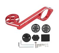 Aleación de aluminio cronómetro soporte extensión fuerte compatibilidad bicicleta titular la computadora al aire montar rojo