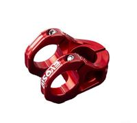 Aleación de aluminio de 35 mm para bicicleta de vástago corto ligero para un mejor rendimiento en carreteras y senderos (rojo)